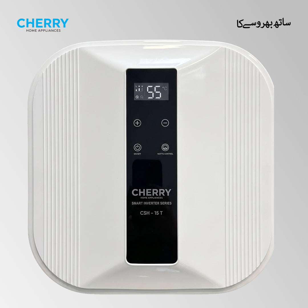 CHERRY Smart Inverter Series Electric Geyser with Touch Control Panel & 3-Step Wattage Control (15L & 30L)