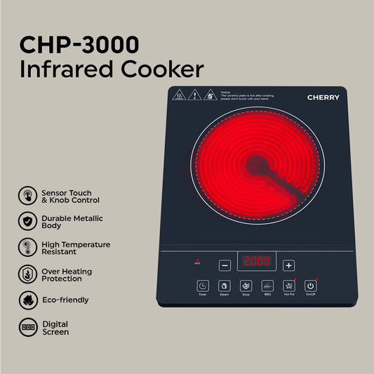 Electric Cookers - Infrared Cooker - Electric Stove - CHP3000 Cherry Home Appliances