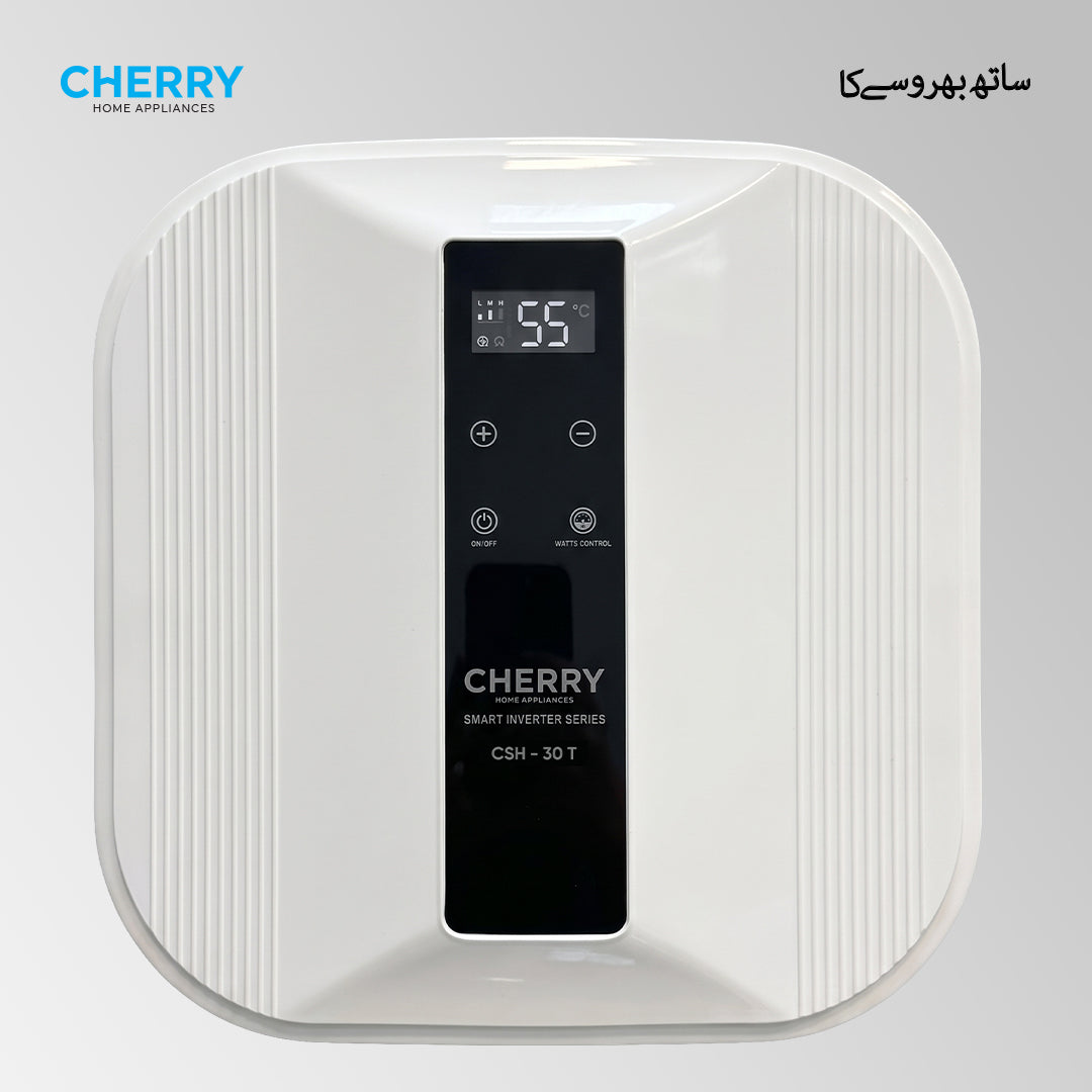 CHERRY Smart Inverter Series Electric Geyser with Touch Control Panel & 3-Step Wattage Control (15L & 30L)