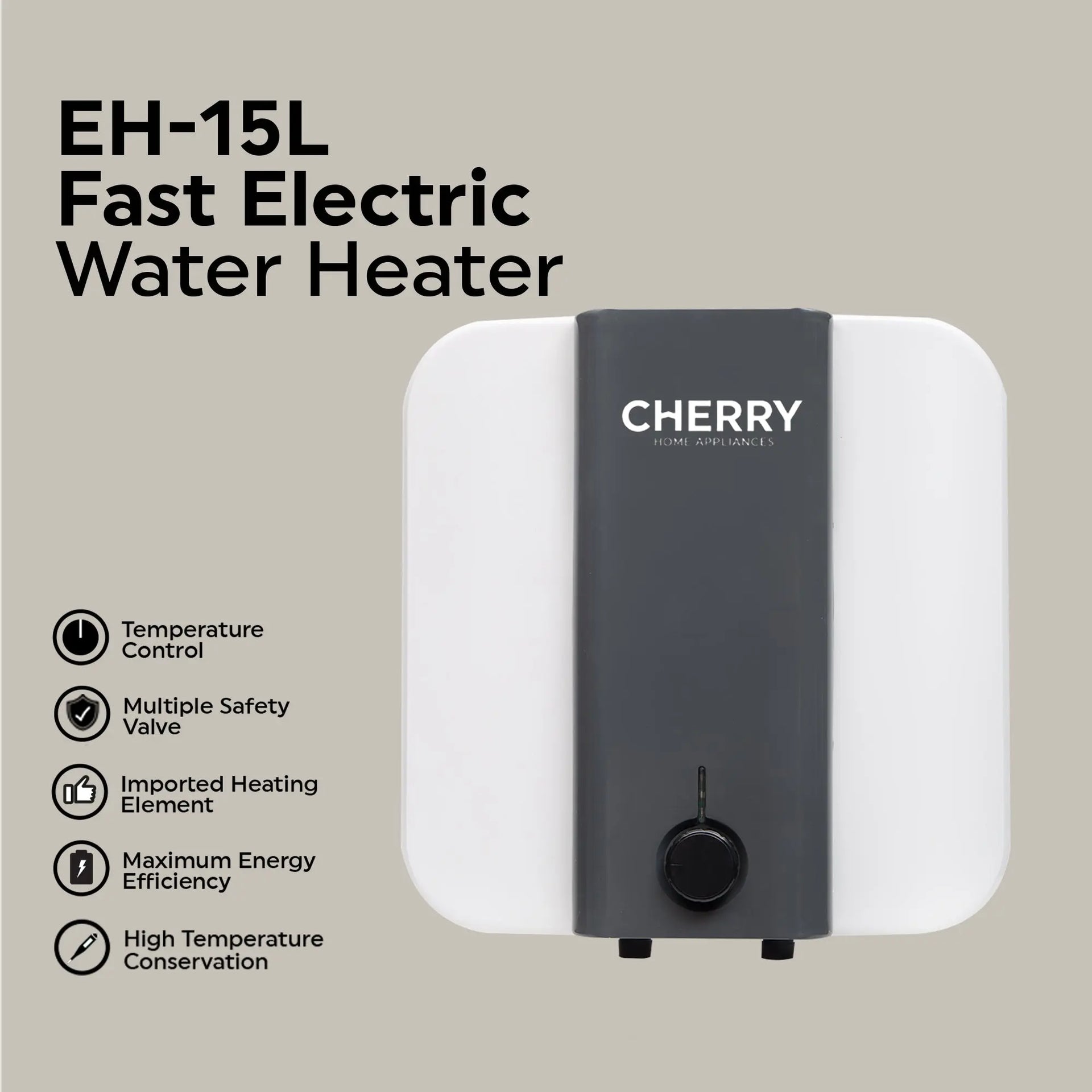 Energy Efficient Water Heater EH 15 Fast Reliable Heating