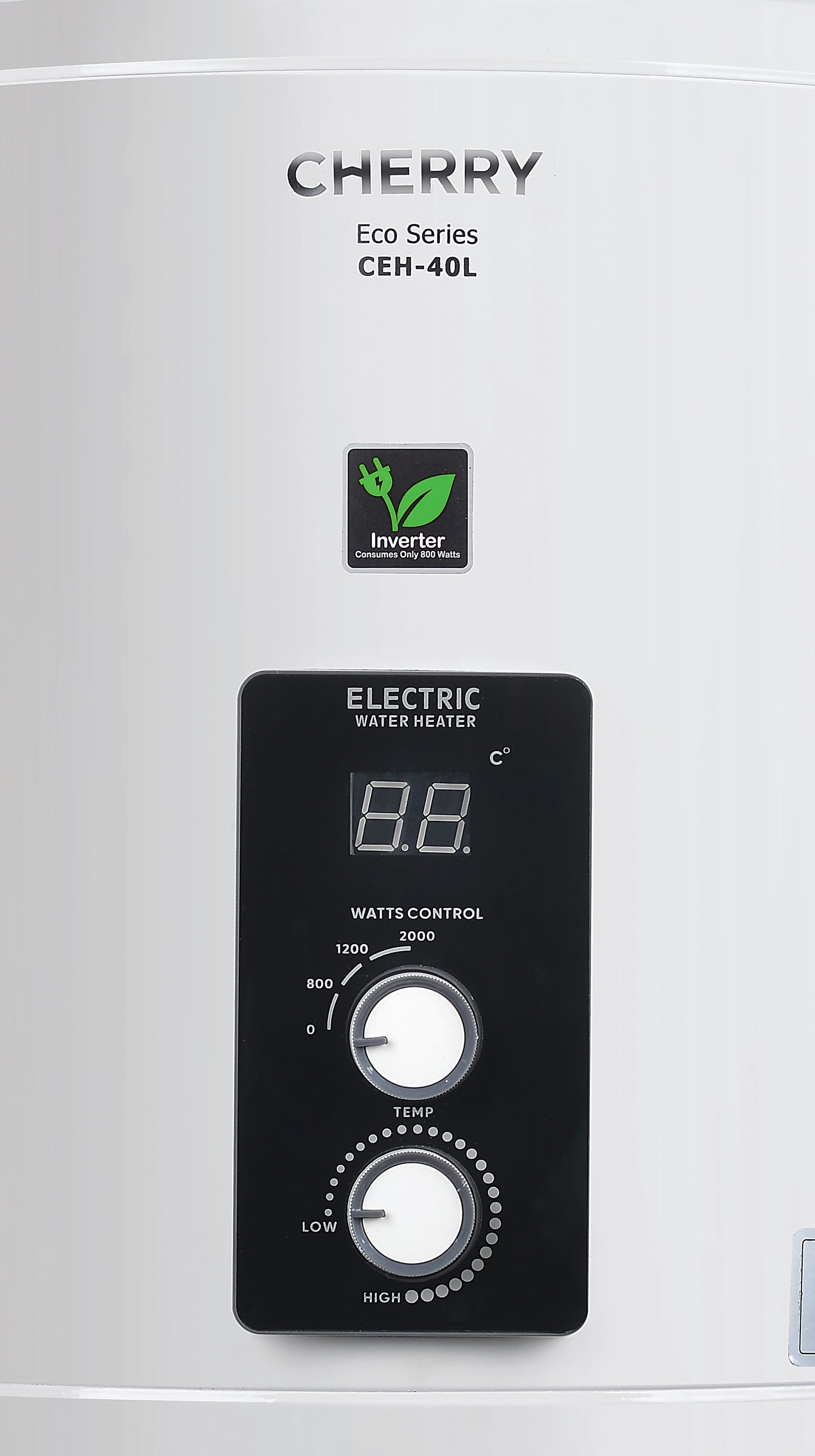 Cherry ECO Series CEH-40L Electric Water Heater | Digital Watt Control & Temperature Control, Inverter Energy Saving Geyser