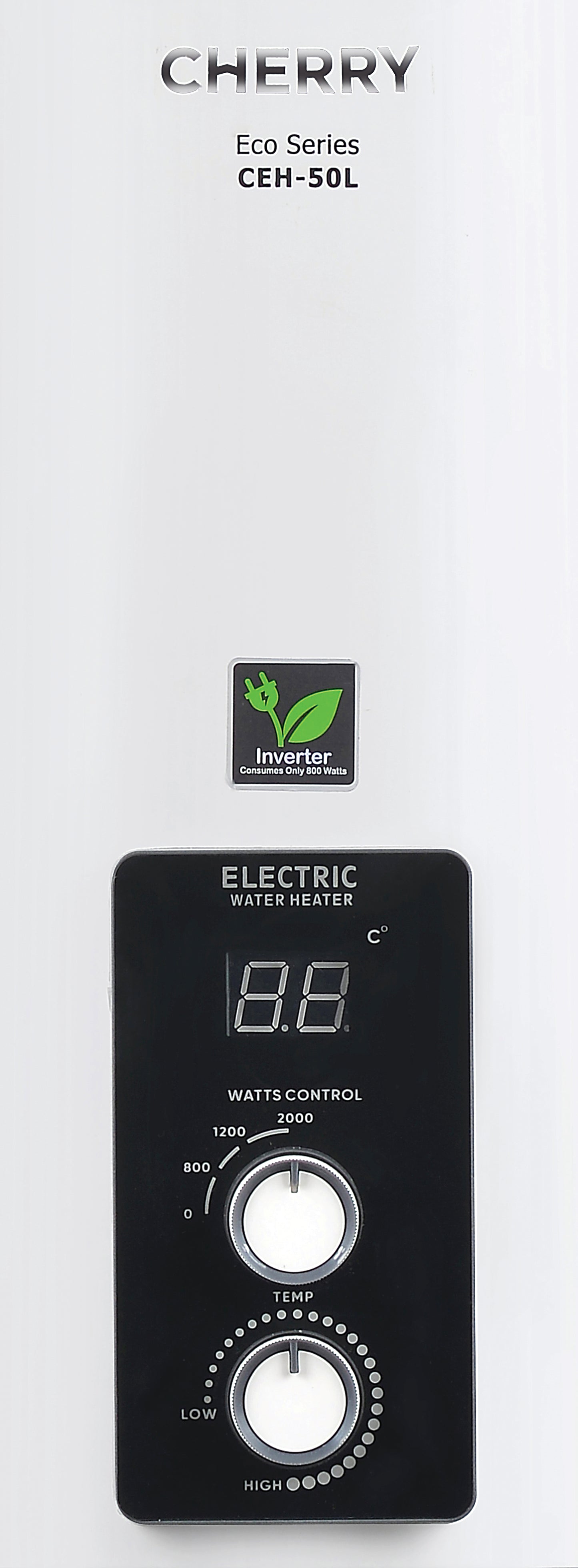 Cherry ECO Series CEH-50L Electric Water Heater | Digital Watt Control & Temperature Control, Inverter Energy Saving Geyser