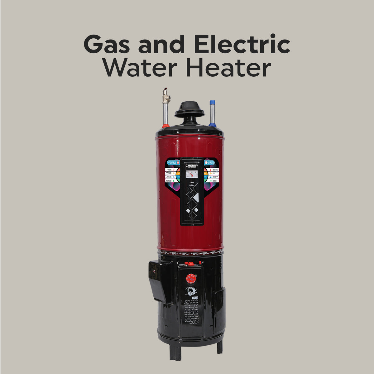 Cherry Hybrid Electric & Gas Water Heater (Auto Ignition)