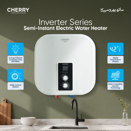 CHERRY Inverter Series Energy Saving Geyser | Digital Display & Wattage Control