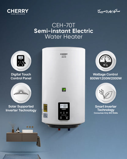 CHERRY ECO Series Inverter Energy Saving Geyser with Touch Wattage Control