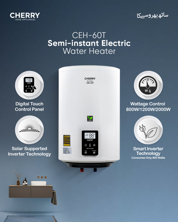 CHERRY ECO Series Inverter Energy Saving Geyser with Touch Wattage Control