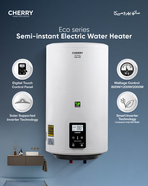 CHERRY ECO Series Inverter Energy Saving Geyser with Touch Wattage Control