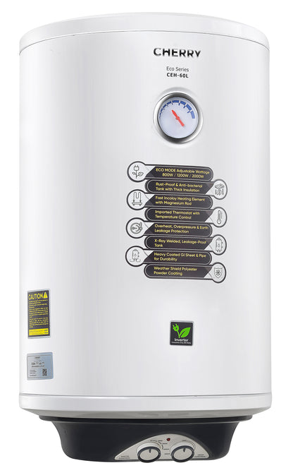 Cherry CEH-60L Water Heater | 60 Liter Inverter Geyser with Watts Control