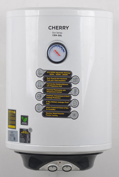 Cherry CEH-50L Water Heater | 50 Liter Inverter Geyser with Watts Control